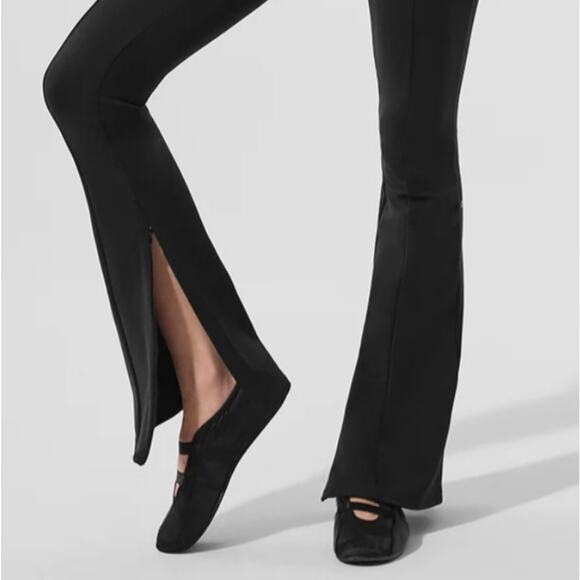 Alo Yoga Black Women's High-Waist Zip It Flare Legging Sz M - Picture 2 of 16